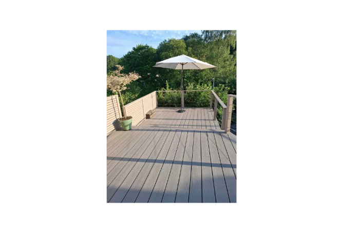 Privacy fence and decking
