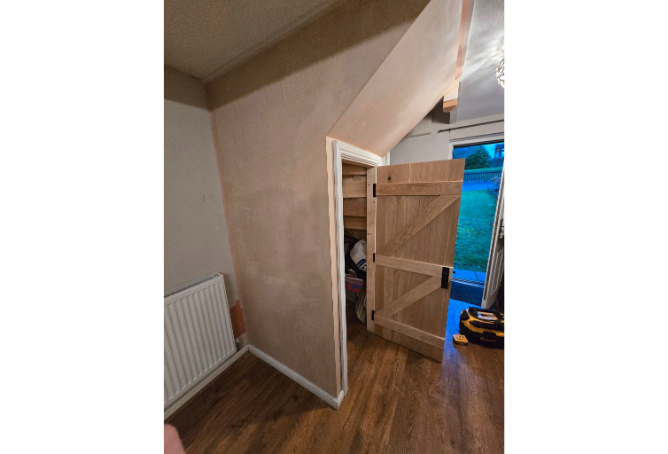 Custom oak door